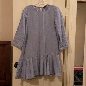 Zara Blue Striped Dress